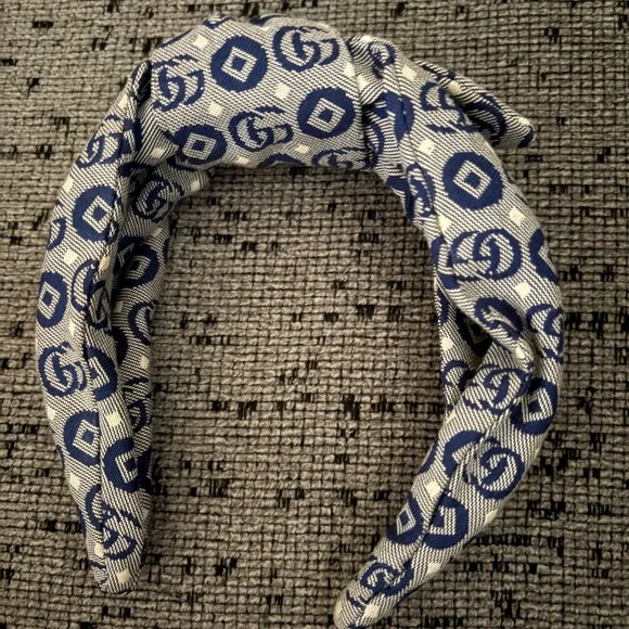 Gucci Cream and Navy Headband Gucci Inspired Headbands – The Rustic Rehab main image 2